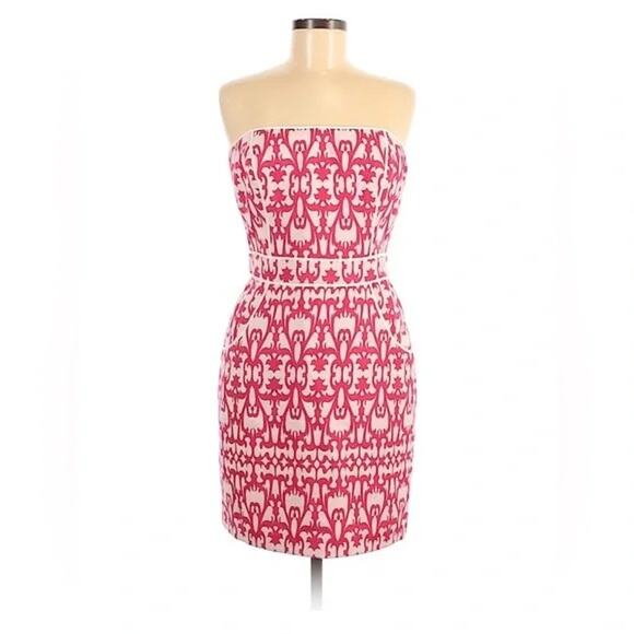 Laundry by Design Dresses & Skirts - Laundry by Design Brocade White & Pink Strapless Sheath Dress Womens 10